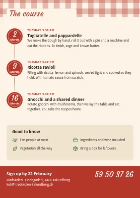 Page 2 of Fresh pasta cooking course in Kalundborg