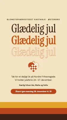 Julehilsen fra butikken — Glædelig jul