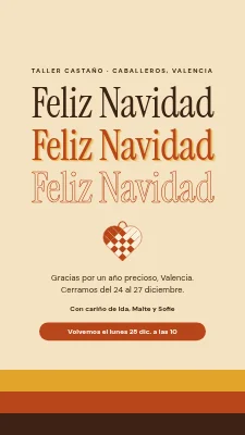 Felicitación navideña de la tienda — Feliz Navidad