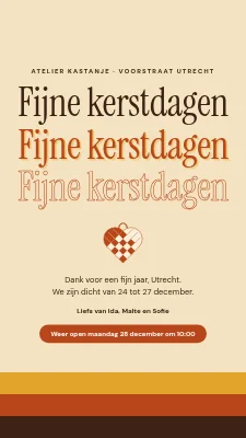 Kerstgroet van de winkel — Fijne kerst