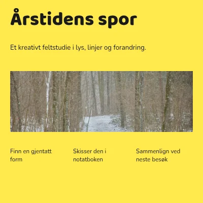 Spor av årstiden · grafisk feltguide