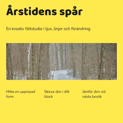 Årstidens spår · grafisk fälthandbok