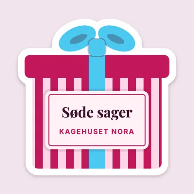 Kageæsken med sløjfe