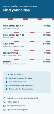 Page 2 de Swimming club with adult crawl in Holbæk