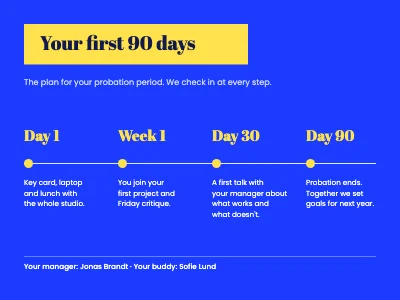 Page 4 of Onboarding — welcome for new starters
