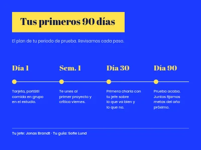 Página 4 de Incorporación — bienvenida para el personal nuevo