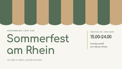 Sommerfest — Programm für Mitarbeitende