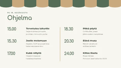 Sivu 2 – Kesäjuhla — henkilökunnan ohjelma