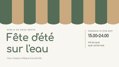 Fête d'été — programme du personnel