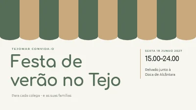 Festa de verão — programa para a equipa