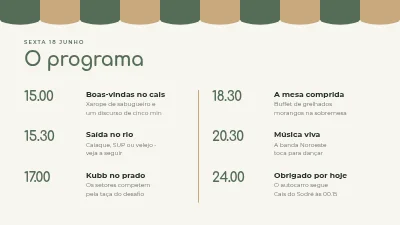 Página 2 de Festa de verão — programa para a equipa
