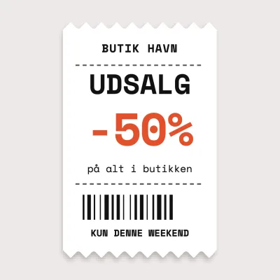 Udsalgskvitteringen