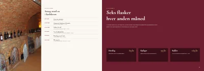 Side 42–43 af Vinkatalog for vinhandel – 48 sider