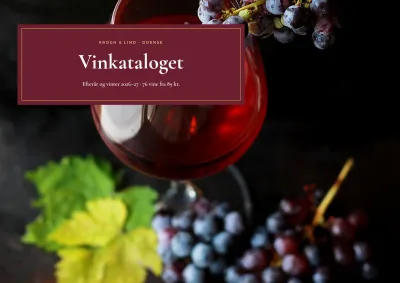 Vinkatalog for vinhandel – 48 sider