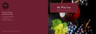 غلاف Wine merchant catalogue – 48 pages