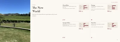 الصفحات 34–35 من Wine merchant catalogue – 48 pages