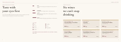 الصفحات 4–5 من Wine merchant catalogue – 48 pages