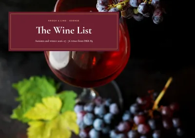 Wine merchant catalogue – 48 pages