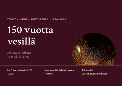 Juhlagaala — soutuseura 150 vuotta
