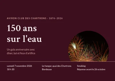 Gala anniversaire — 150 ans du club d'aviron