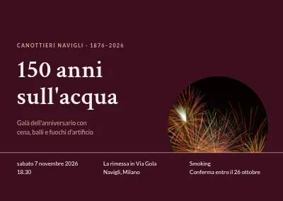Gala dell'anniversario — 150 anni del circolo di canottaggio