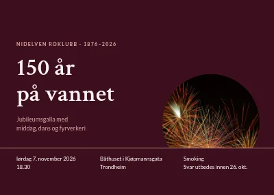 Jubileumsgalla — roklubben 150 år