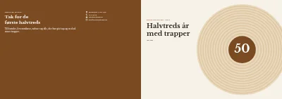 Omslag af Jubilæumsskrift for familievirksomhed – 16 sider