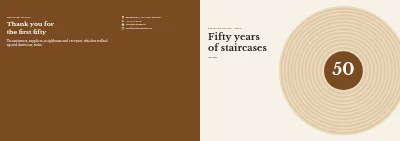 Portada de Anniversary book for a family business – 16 pages
