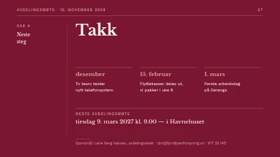 Side 7 av Teammøte — i journalstil