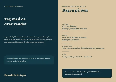 Side 2 af Ø-bryllup med frimærke