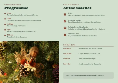 Page 2 of Christmas market: programme