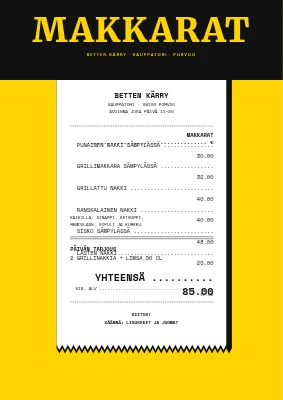 Sivu 1 – Hodarikioski — menu kassakuittina