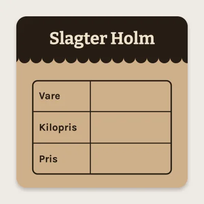 Kilopris til delikatessen