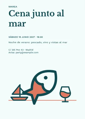 Cena junto al agua
