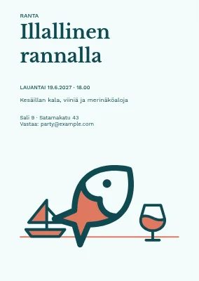 Illallinen veden äärellä