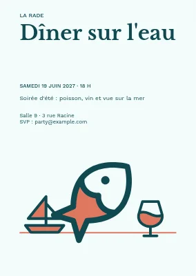 Dîner au bord de l'eau