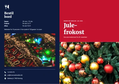 Julefrokost: menu og bestilling