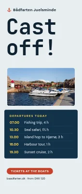 Boat trips roll-up — today’s departures