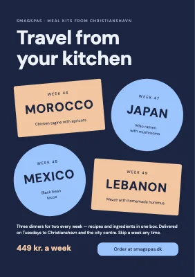 Meal kit — travel from your kitchen
