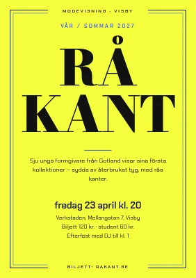 Modevisning — råkant