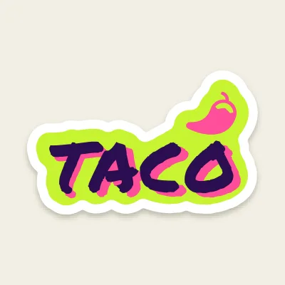 Taco in big letters