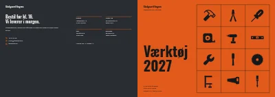 Omslag af Produktkatalog for værktøjsgrossist – 64 sider