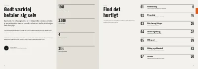 Side 2–3 af Produktkatalog for værktøjsgrossist – 64 sider