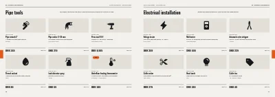 Pages 40–41 of Product catalogue for a tool wholesaler – 64 pages