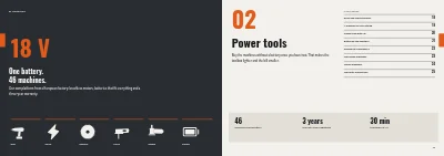 Pages 16–17 of Product catalogue for a tool wholesaler – 64 pages