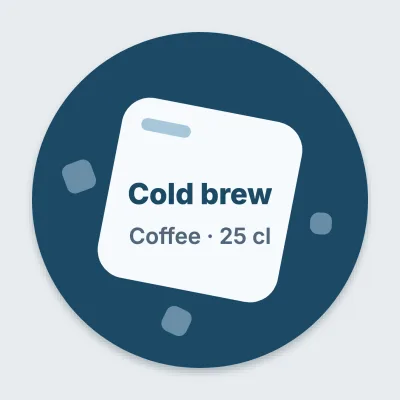 Cold brew ice cube