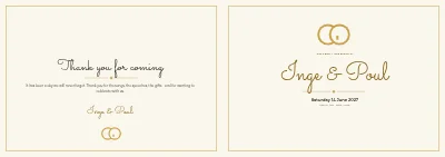 Cover of Programme and original songs for a golden wedding – 8 pages