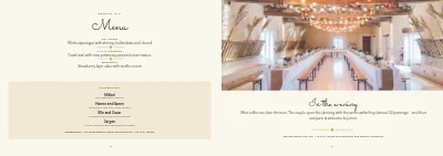 Pages 6–7 of Programme and original songs for a golden wedding – 8 pages