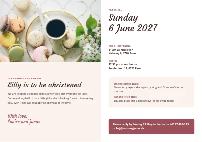 Seite 2 von Christening with coffee and cake