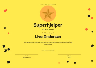 Diplom — ukens hjelper
